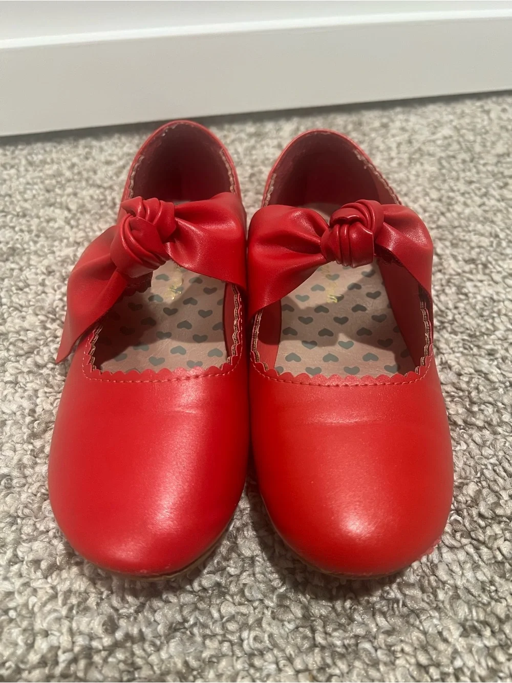 Dream Pairs Red Bow Mary Jane Flats for Kids